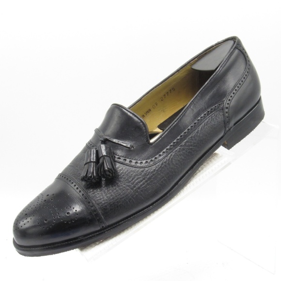 Mezlan Havana Size 10.5 Black Loafers Mens C3A C19